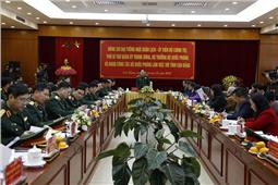 Đại tướng Ngô Xuân Lịch thăm và làm việc tại Cao Bằng